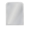 Vintage White Beaded Overmantle Mirror 110 cm x 80 cm