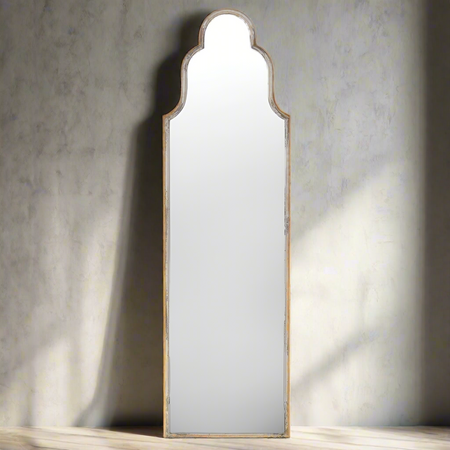 Silver Leaf Long Wall Mirror H: 168cm