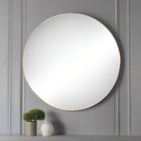 Westdene Gold Frame Round Mirror 71 cm