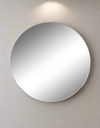 Westdene Large Silver Frame Round Mirror 91 cm