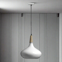 White Steel Metal Pendant - 120cm