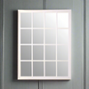 White 16 Pane Window Mirror 130 cm