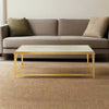 White Marble Gilt Metal Coffee Table