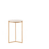 White Marble Side Table H: 52 cm