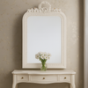 Pretty White Ornate Mirror 102cm