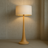 Tall Natural Wooden Floor Lamp for Modern Interiors