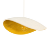 Contemporary 'Wave' Pendant Light: Modern Plaster Elegance