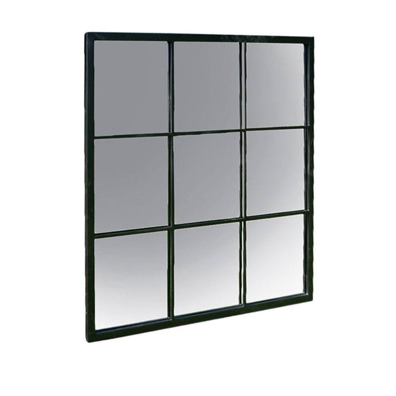 Window Mirror Black Square 90 cm