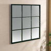 Window Mirror Black Square 90 cm