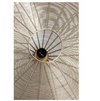 A stunning pumpkin shaped ceiling pendant made in light gold wire.&nbsp; A contemporary, sleek lighting solution for a contemporary setting, in a bedroom, dressing room and even in a contemporary living room to add a glow.&nbsp;&nbsp;
