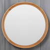 Round Mirror Wooden Frame 85cm