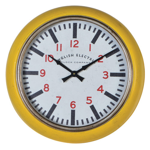 Yellow Wall Clock 51 cm
