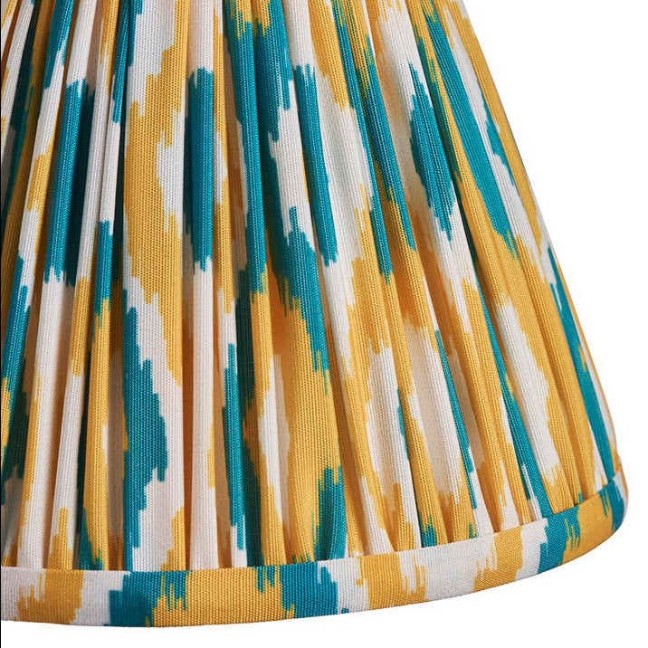 Yellow & Green Ikat Clip Shade 16cm