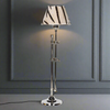 Nickel Lamp & Zebra Shade 68 cm