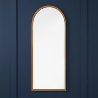 Tall, natural Oak frame and lots of mirror !!! Perfect to lean against a bedroom or dressing room wall. It will add glamour and extra light to your room.&nbsp; Rare to find an Oak framed mirror in this arched design.&nbsp; Superb hall mirror, would look great in a kitchen or dining room and in a Scandi style living room.&nbsp;&nbsp; Natural frames work well in a clean uncluttered interior.


H: 180 cm W: 80 cm