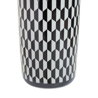 Ceramic Umbrella Stand Black and White 47 cm