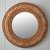 Round Bamboo Framed Mirror 83 cm