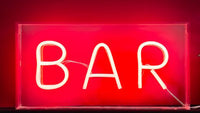 Neon Sign - "Bar" - 30cm x 15cm