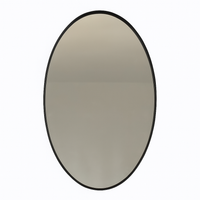black oval mirror, perfect in hall or living room