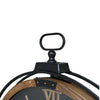 Wood & Metal Moving Cog Clock - Black - 74cm