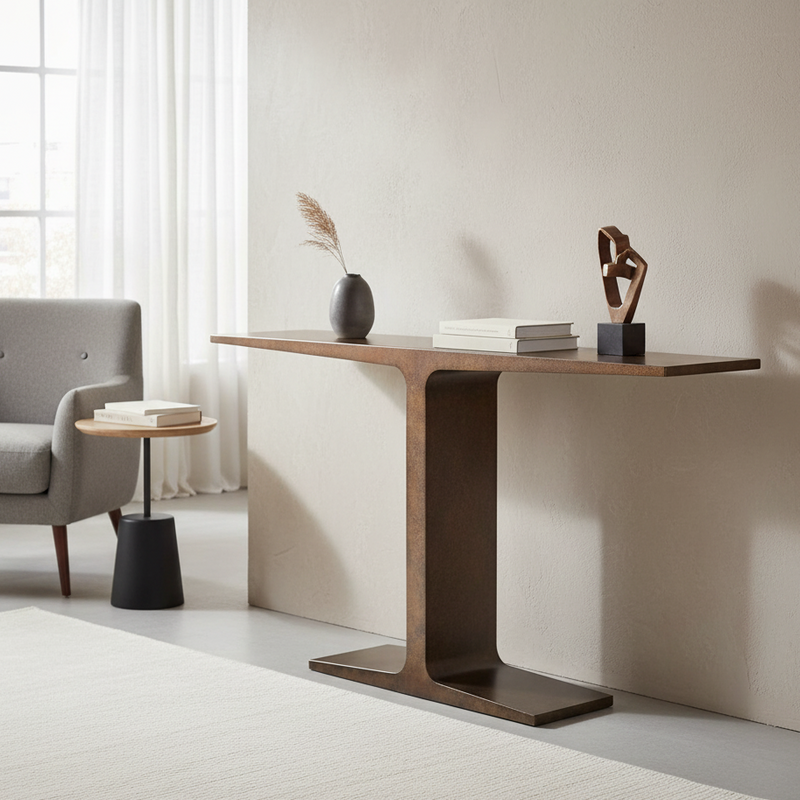Industrial Bronze Console Table – Ultimate Industrial Style Statement
Make a bold statement with our Bronze Console Table Industrial Style.