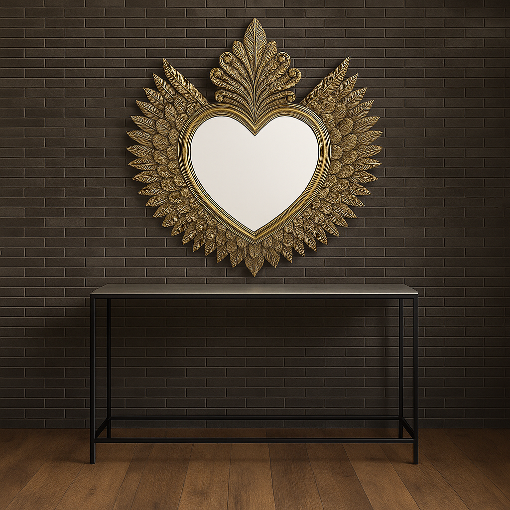 Slender Bronze Console Tables Set of Two