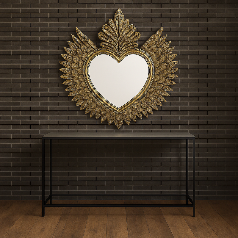 Slender Bronze Console Tables Set of Two