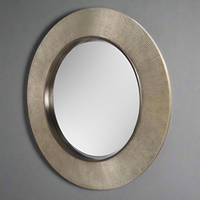 A really luxurious mirror, with a soft brushed finish. The gunmetal colour just adds to the really high end look.&nbsp; This finish on this mirror is very high end and would add glamour and sophistication to any interior. Above a fireplace in a living room, over a console table in an entryway, any room will only be enhanced by the addition of this mirror.
