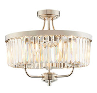 Chandelier with crystal accents on a white background