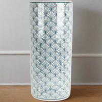 Delicate Blue Ceramic Umbrella Stand