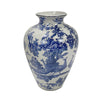 White & Blue Ceramic Vase