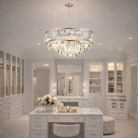 Luxury dressing room lighting, in a stunning dressing area.