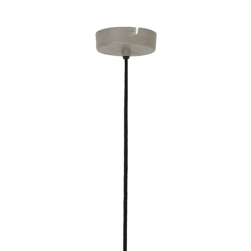 Light Concrete Coloured Pendant With White Inner 45 cm