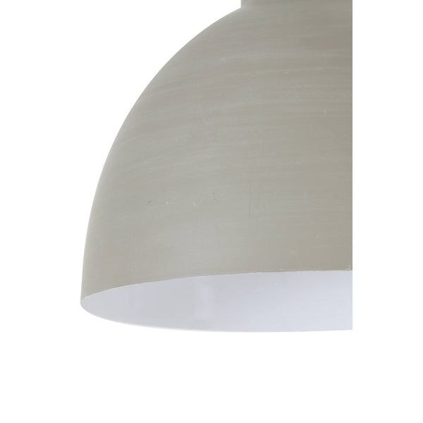 Light Concrete Coloured Pendant With Inner White 45cm