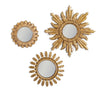 Mini Gold Sun Convex Mirror 30 cm