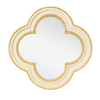 cream quatrefoil mirror perfect for bathroom or grouped in hall.