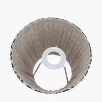 Green & Ivory Pleated Lampshade 16 cm