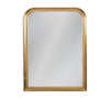 Gold beaded overmantle style mirror, classic shaped mirror, perfect over a fireplace, in a hall over a console, anywhere you want to light up. The bevelling on the glass will give the impression of space.


H: 110 cm W: 80 cm D: 3 cm