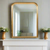 Gold Beaded Overmantle Mirror 110 cm x 80 cm