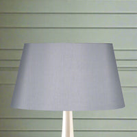 Grey Oval Tapered Shade / Silk Effect