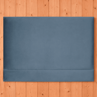 Teal velvet headboard for small double bed