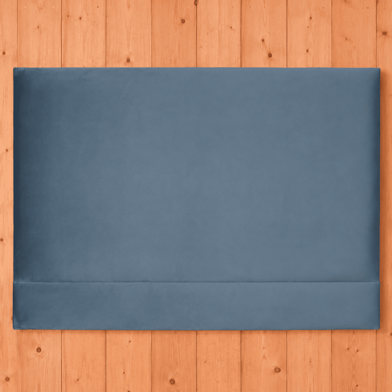 Teal velvet headboard for small double bed