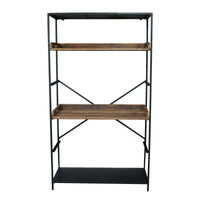 Metal & Wooden Shelving Unit 200 cm