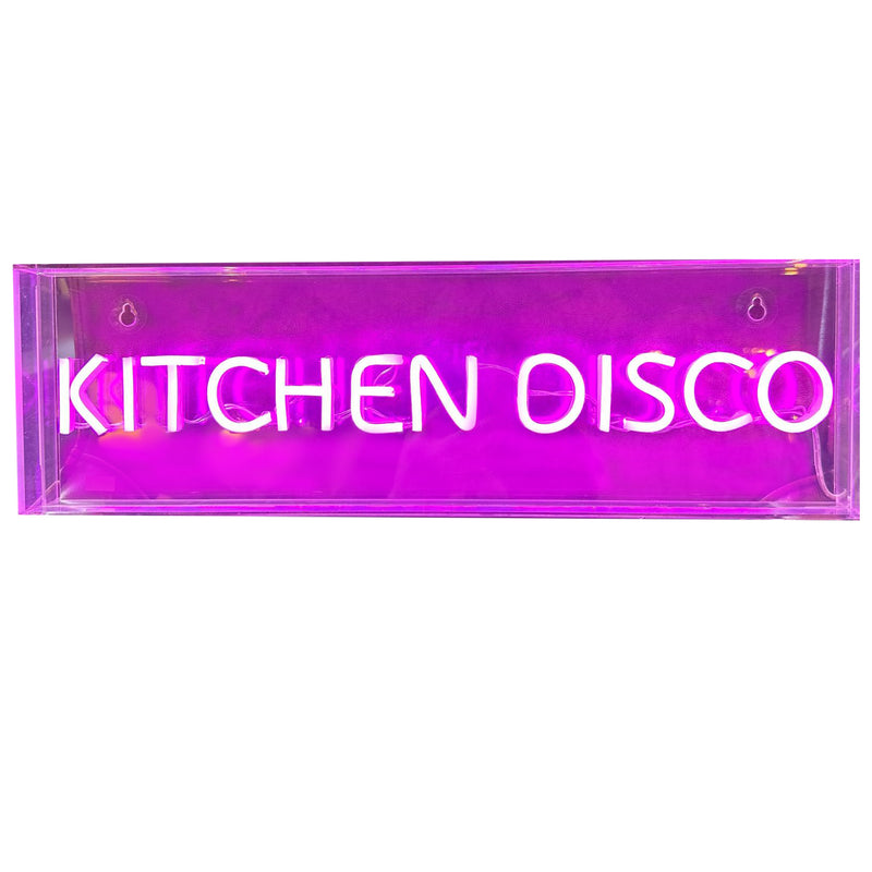 Neon Sign - "Kitchen Disco" - 50cm x 15cm