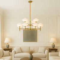  A contemporary statement which will look stunning in your living room, above a large dining table or in an entryway to enhance the overall appeal of any interior

