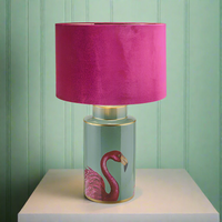 Extra large ceramic flamingo lamp, a larger version of our very popular flamingo.&nbsp; Huge impact in any setting.&nbsp; We've added a bright pink velvet shade to our base, but you can add a shade of your choosing.&nbsp; We have a wide selection of suitable shades on our website.&nbsp; This lamp base really needs to be shown, it is a spectacular mixture of colours and will add vibrancy to any setting.&nbsp;