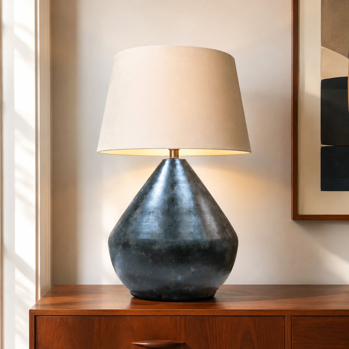 Sculptural Ceramic Table Lamp Base  - CLEARANCE