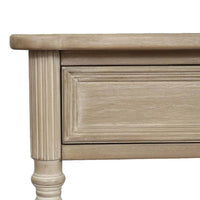 A classic and very pretty console table perfect for a hall or recessed area where extra surface is required. Made from Mindi wood with an ash veneer.