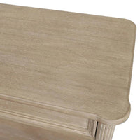 A classic and very pretty console table perfect for a hall or recessed area where extra surface is required. Made from Mindi wood with an ash veneer.