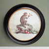 Round Monkey Print 38 cm